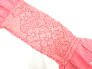 正絹　絞り　帯揚げ